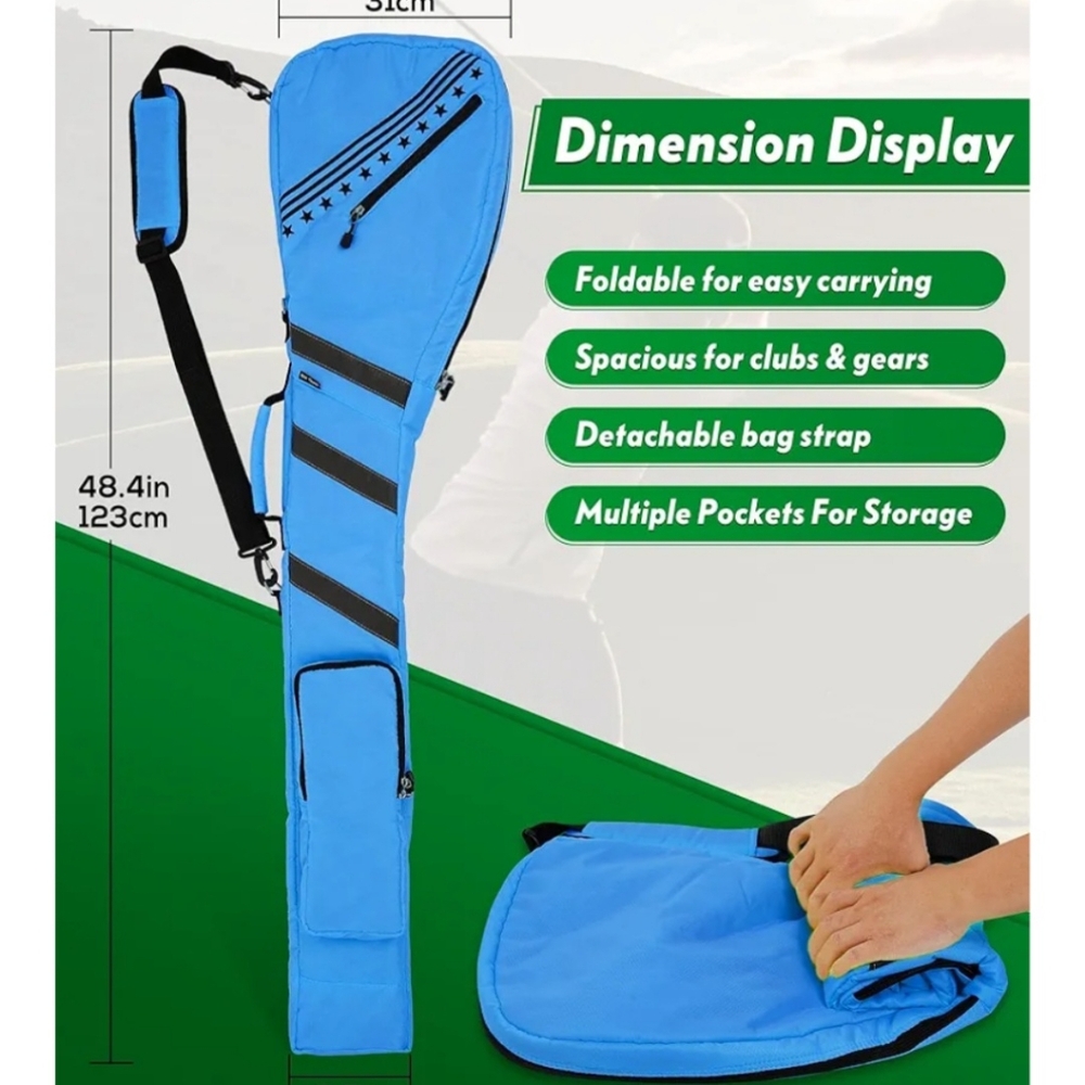 Blue Golf Club Carrying Bag